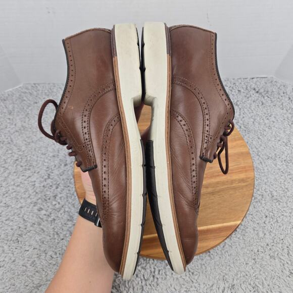 Cole Haan Mens 12M Go-To Wingtip Brown Leather Business Casual Daily Oxford Shoe main image 11